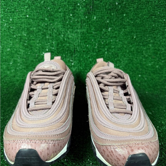 Nike Air Max 97 Taupe Rose Gold Sneakers – Size 6.5 - Picture 5 of 14